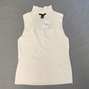 Turtleneck tank blouse.